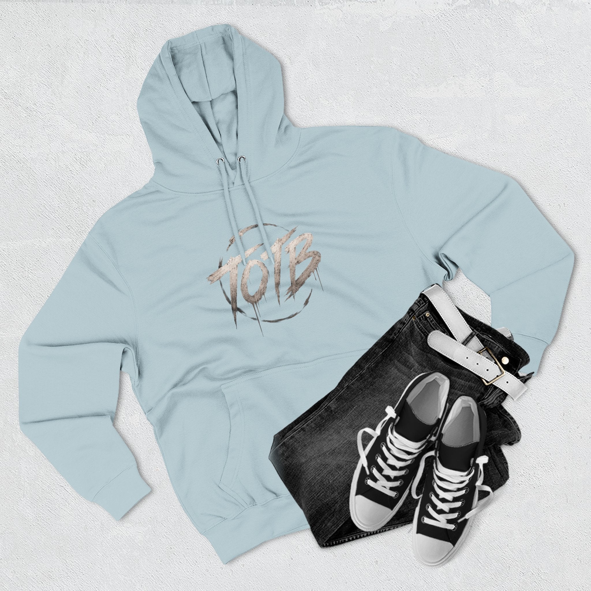 TOTB Brushstroke Logo Hoodie | Minimal Streetwear Pullover
