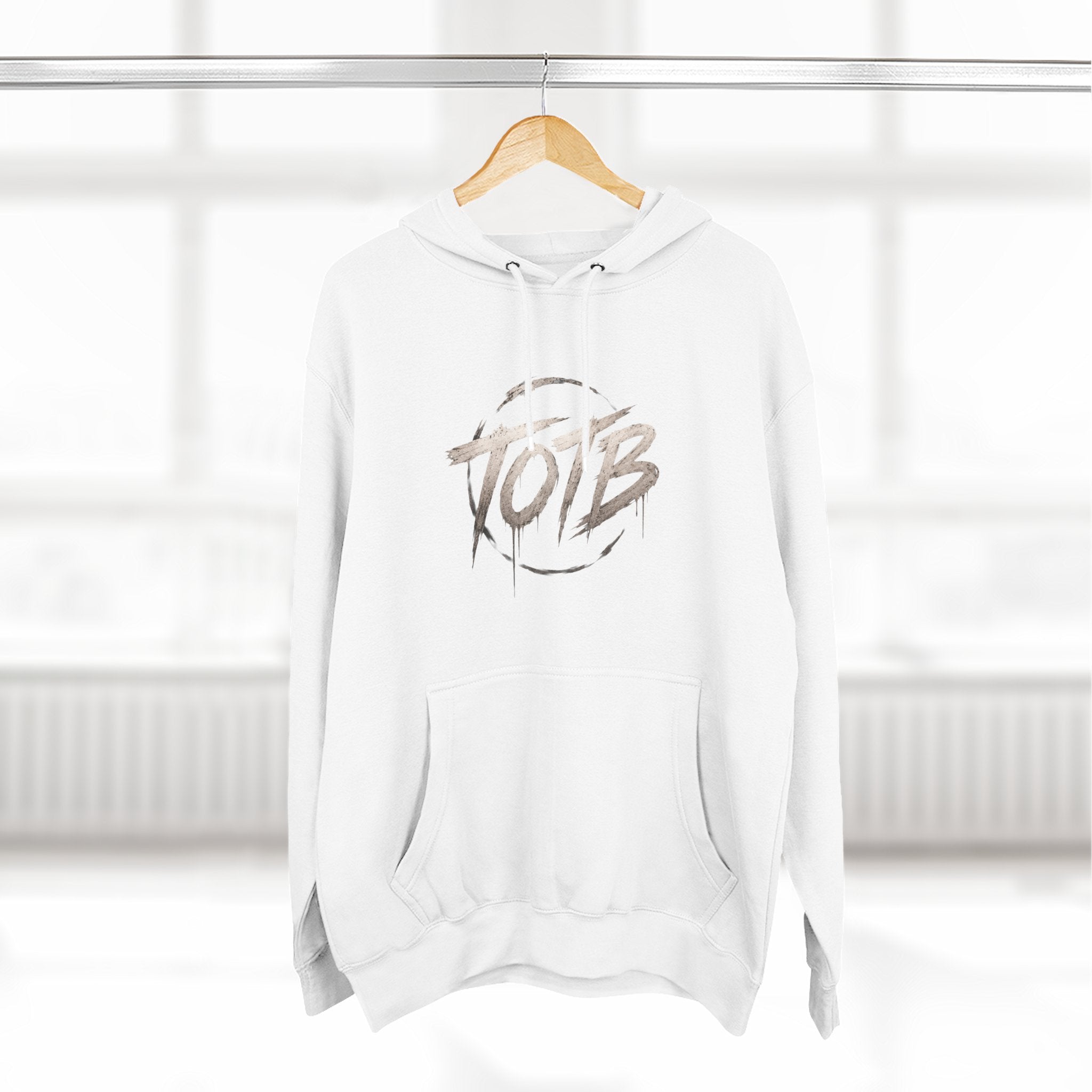 TOTB Brushstroke Logo Hoodie | Minimal Streetwear Pullover
